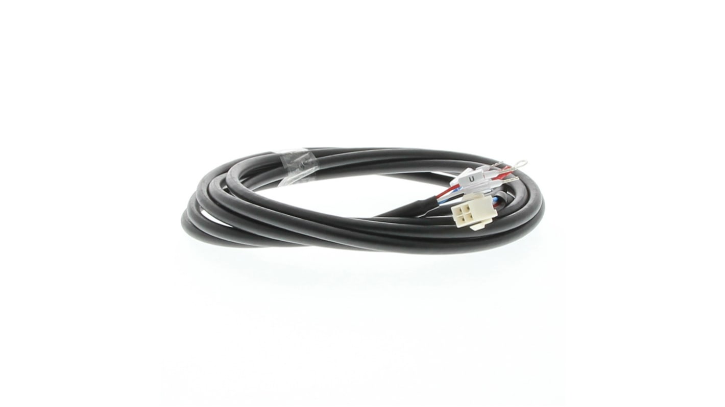 Cavo monofase Omron R88A-CAGA005SR-E per servo motori, lunghezza 5 m, tensione 230 V, potenza 0.75 kW, senza freno.