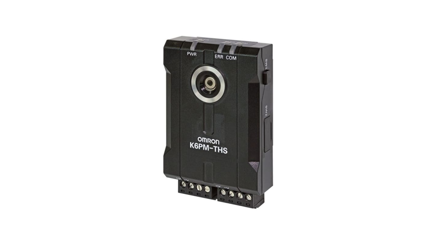 Omron K6PM-THS3232, sistema di monitoraggio della produzione, intervallo -10 a 55 gradi, montaggio su guida DIN.