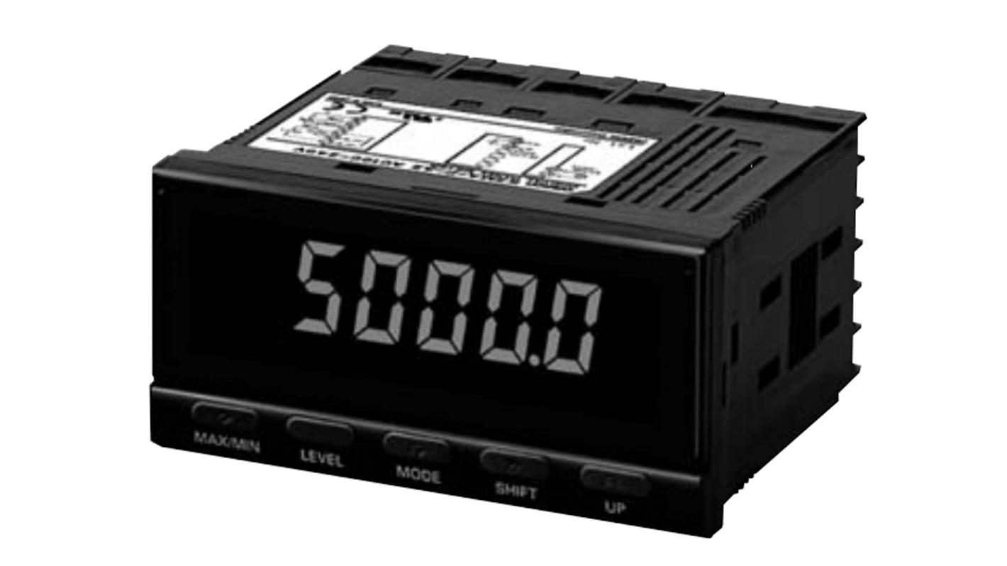 Misuratore digitale multifunzione da pannello Omron K3MA-J 100-240VAC, display LCD, NEMA 4X, dimensioni 14.2 mm x 80 mm.