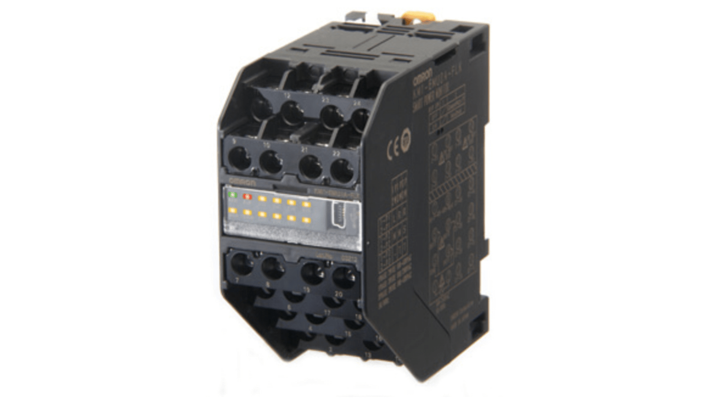 Trasformatore di corrente Omron KM20-CTF-100A, ingresso 100A, montaggio a pannello, dimensioni 96x48mm.