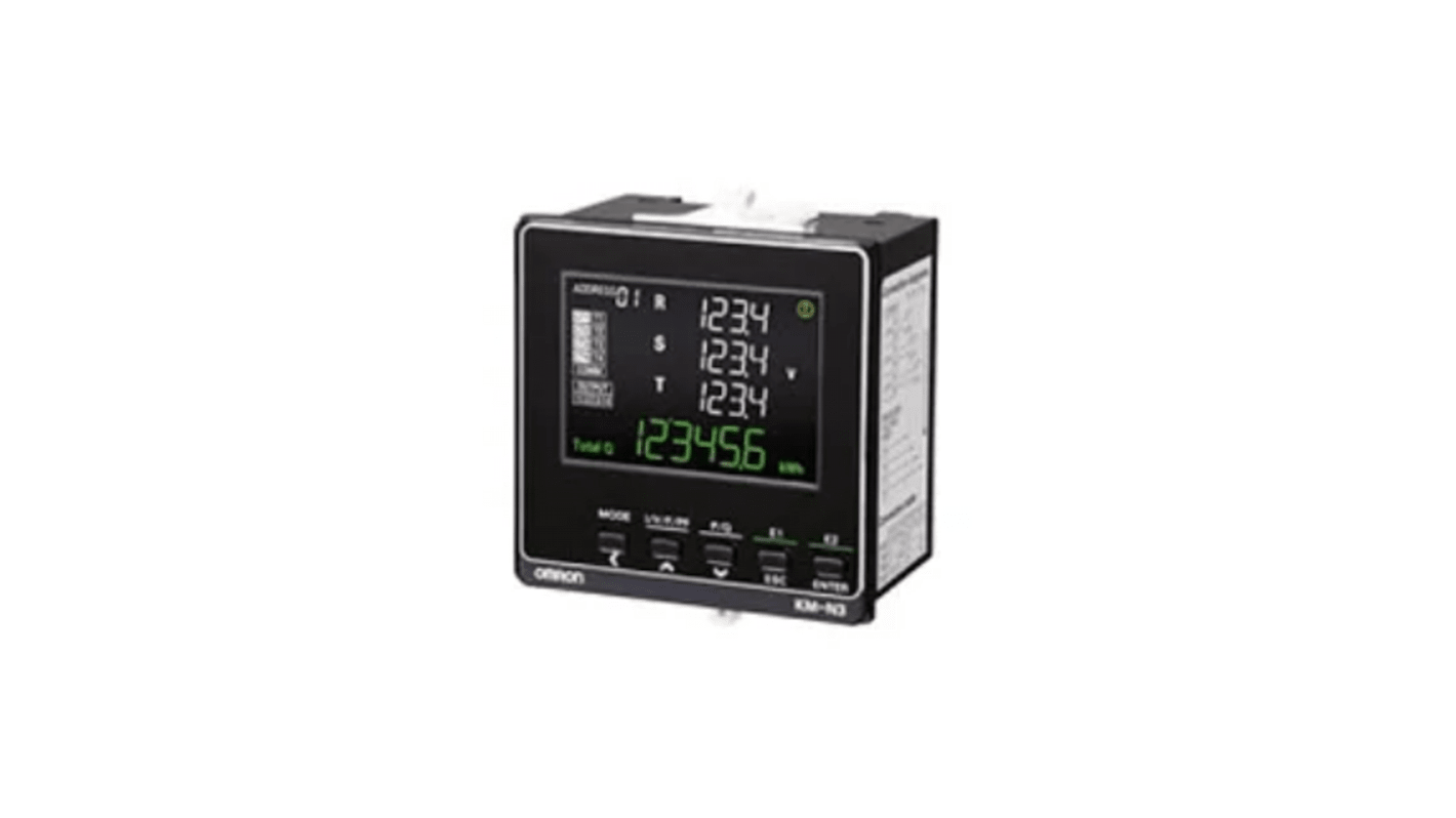 Modulo per capacità multi-circuito Omron KM-N3-FLK, monitor di potenza compatto per installazione a pannello.