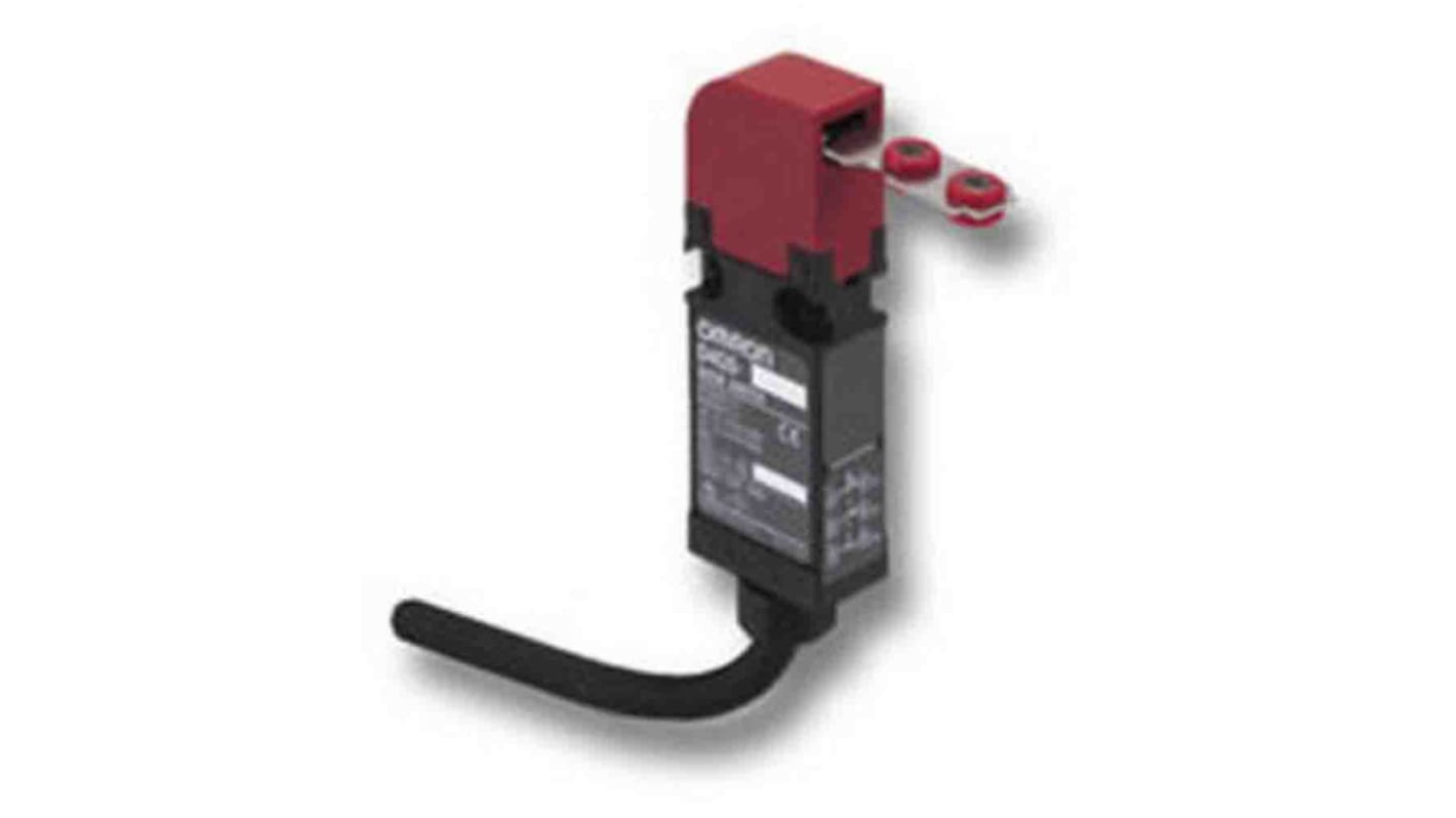 Interruttore di interblocco di sicurezza a chiave Omron D4GS-N1R-3, 1NC/1NA, IP67, 240V, con cavo di 3M e montaggio antivibrazioni.