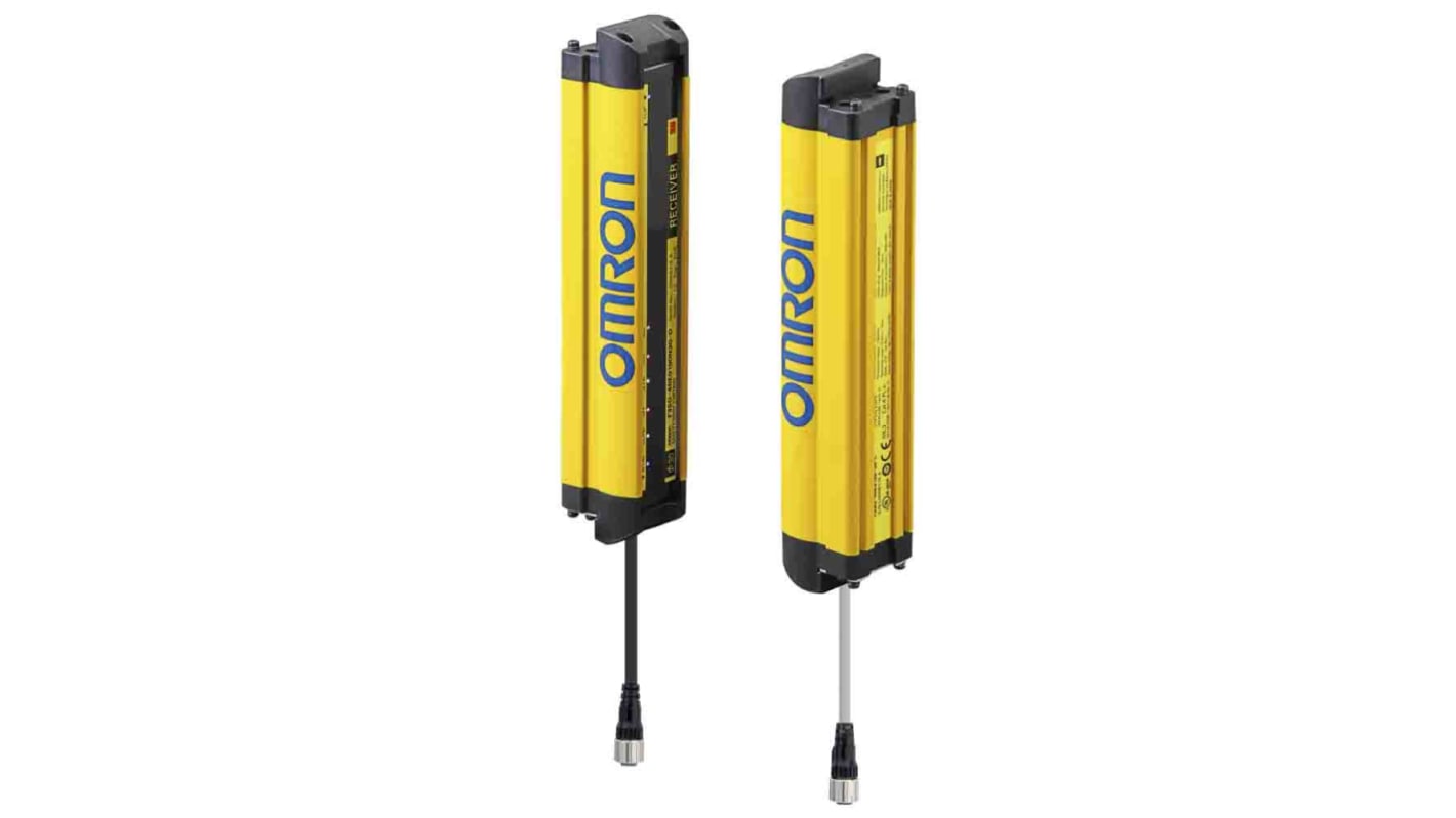 Omron F3SG-4RE0510P30, barriera fotoelettrica tipo 4, risoluzione 30 mm, intervallo di rilevamento 0,3-20 m, 24 fasci.