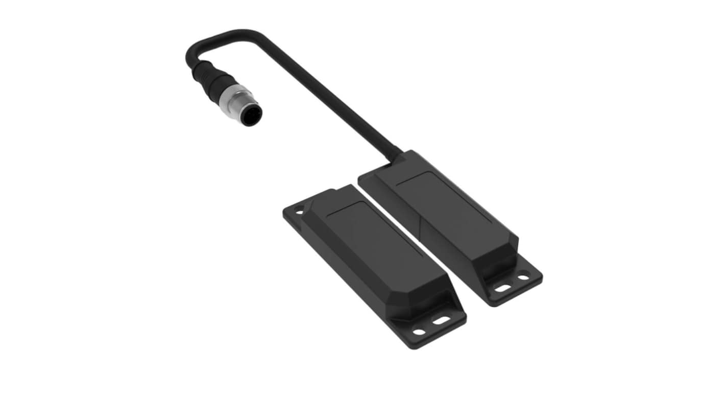 Interruttore di sicurezza RFID Omron F3S-TGR-NLPM-21-M1J8, 24V cc, 2NC/1NO, connessione M12, grado di protezione IP67.