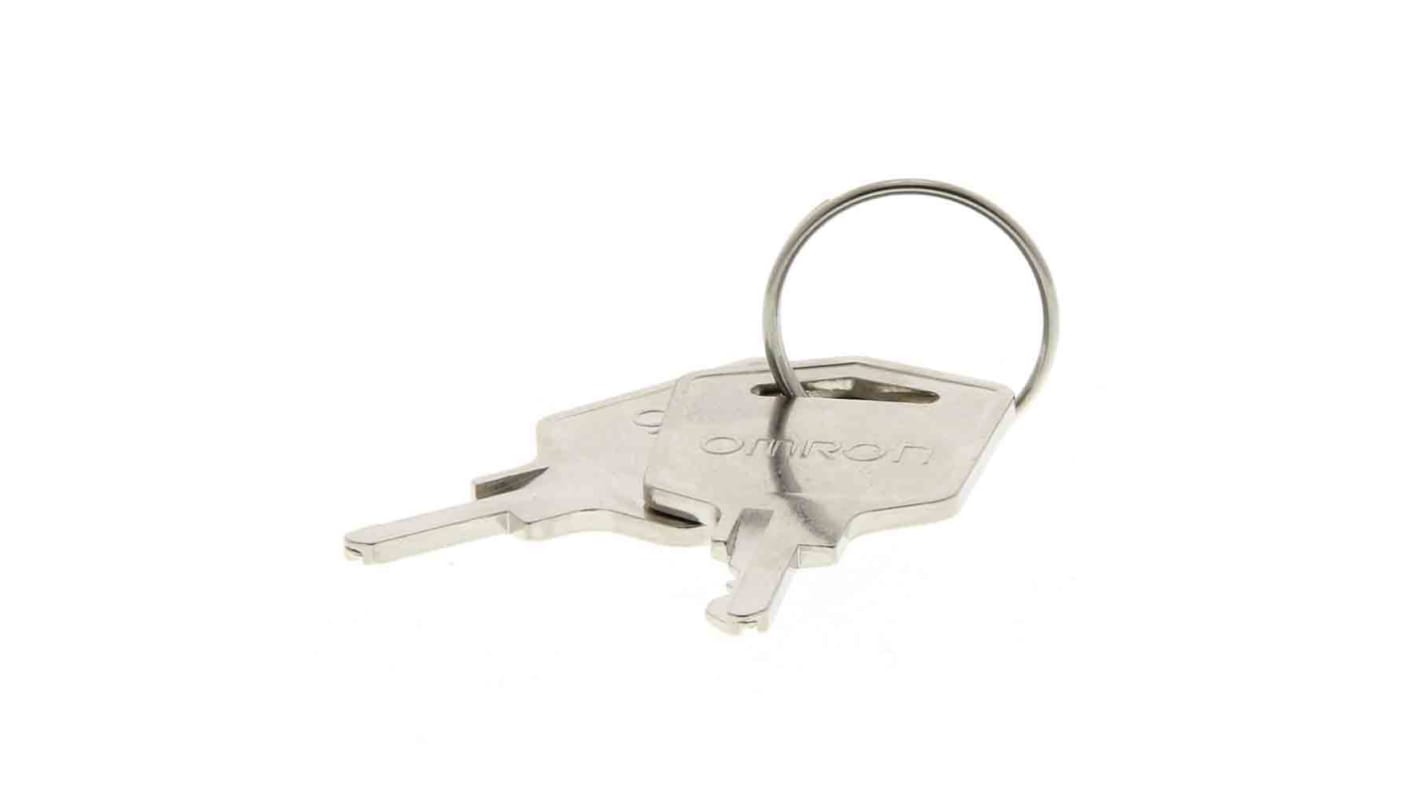 Chiave per interruttore a chiave Omron A165K-KEY, compatibile con selettori della Serie A165K, resistente all'olio.