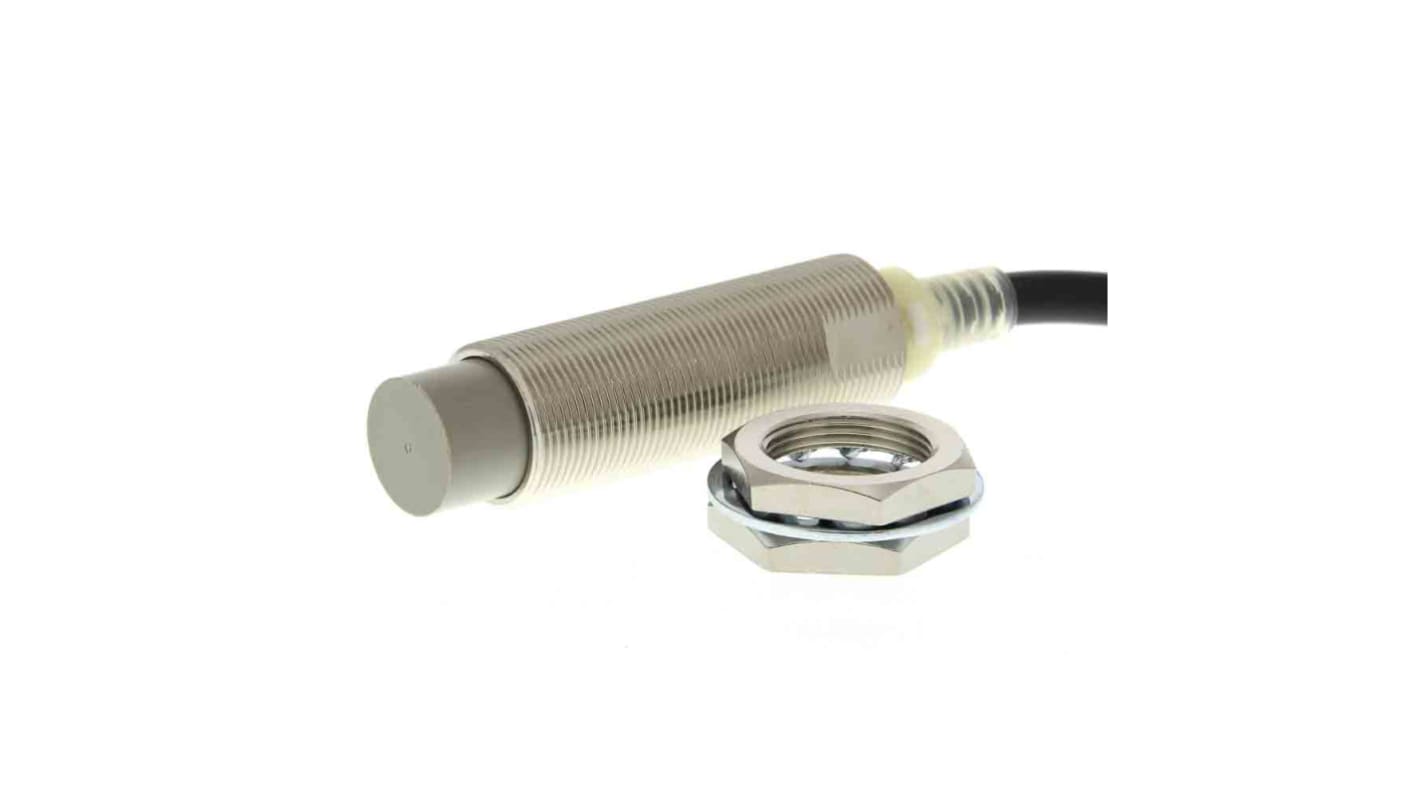 Sensore di prossimità cilindrico induttivo Omron E2E2-X10MY1 2M, M18 x 1, rilevamento 10 mm, alimentazione 24-240 V c.a., IP67.