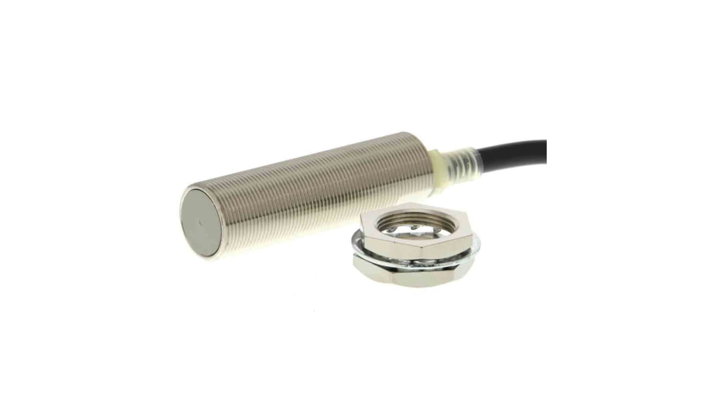 Sensore di prossimità induttivo cilindrico Omron E2E2-X5Y1 2M, M18 x 1, distanza di rilevamento 5 mm, precablato, IP67.