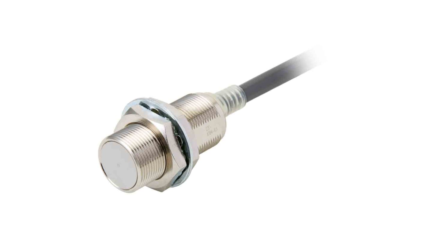 Sensore di prossimità cilindrico Omron E2E-X7D1-N 2M, induttivo M18, rilevamento a 7 mm, cavo 2 m, IP67, resistente all'olio.