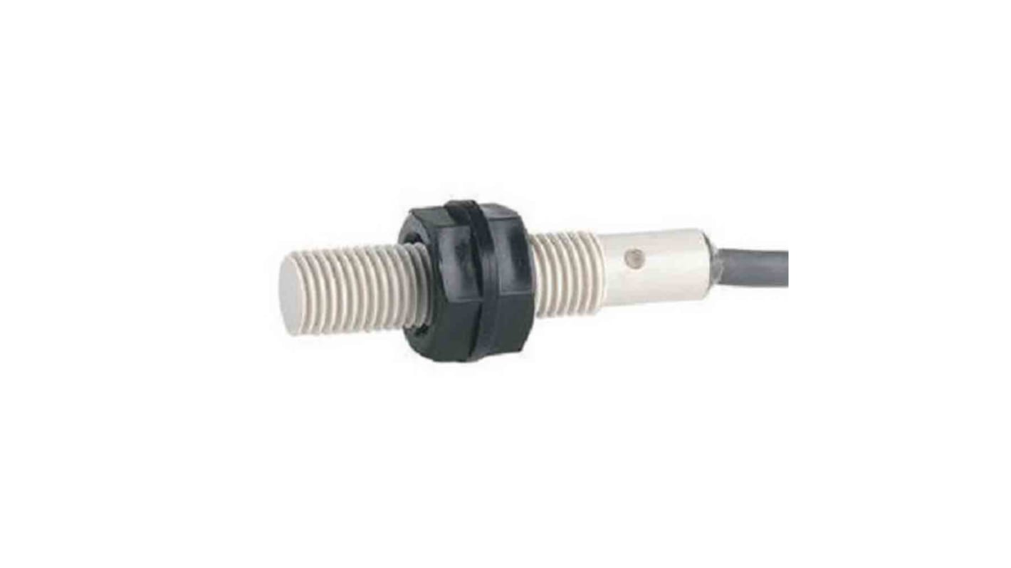 Sensore di prossimità cilindrico PNP Omron E2F-X10F1 2M, M30 x 1.5, rilevamento 10 mm, grado di protezione IP68, precablato.