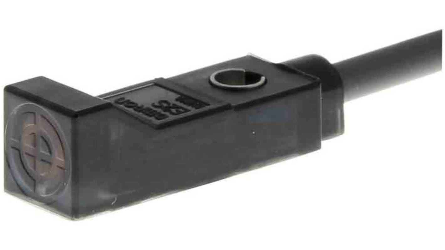 Sensore di prossimità induttivo Omron E2S-W11 1M, corpo a parallelepipedo, rilevamento a 1,6 mm, grado di protezione IP67.
