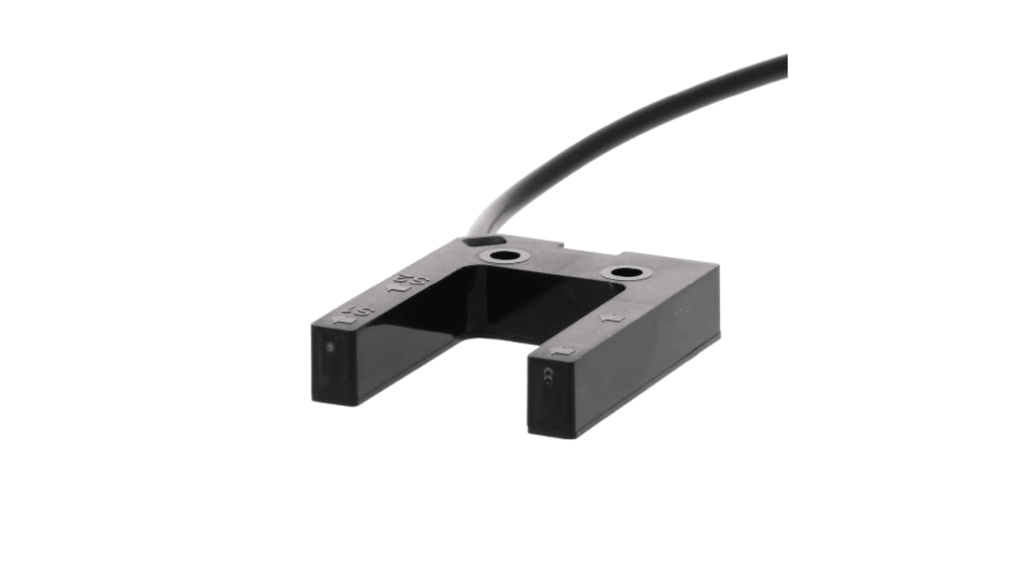 Sensore fotoelettrico Omron E3Z-G81 2M, rilevamento diretto a 25 mm, uscita PNP, cavo precablato per applicazioni industriali.