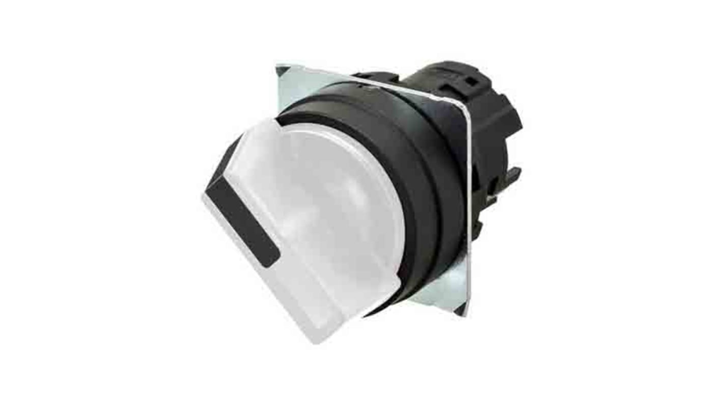 Selettore a manopola Omron A22NZ-2BM-TWA, 2 posizioni, Ø 22mm, design compatto, grado di protezione IP66, montaggio semplice.