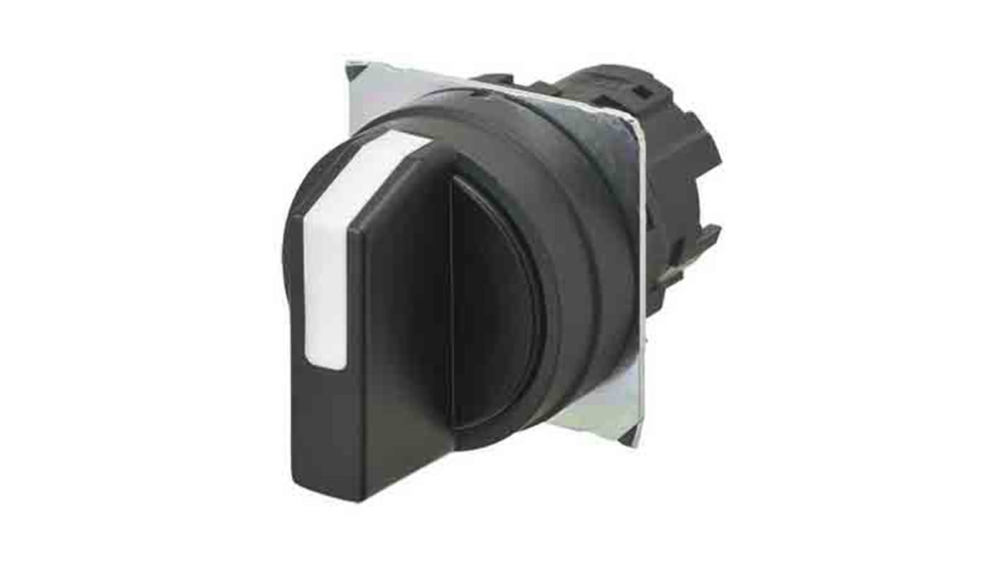 Selettore a manopola Omron A22NZ-3BB-NBA, 3 posizioni, diametro 22mm, unità in plastica, grado di protezione IP66.