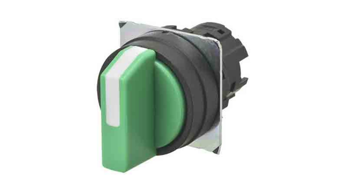 Selettore a manopola Omron A22NZ-3BM-NGA, 3 posizioni, diametro 22mm, unità in plastica, grado di protezione IP66.