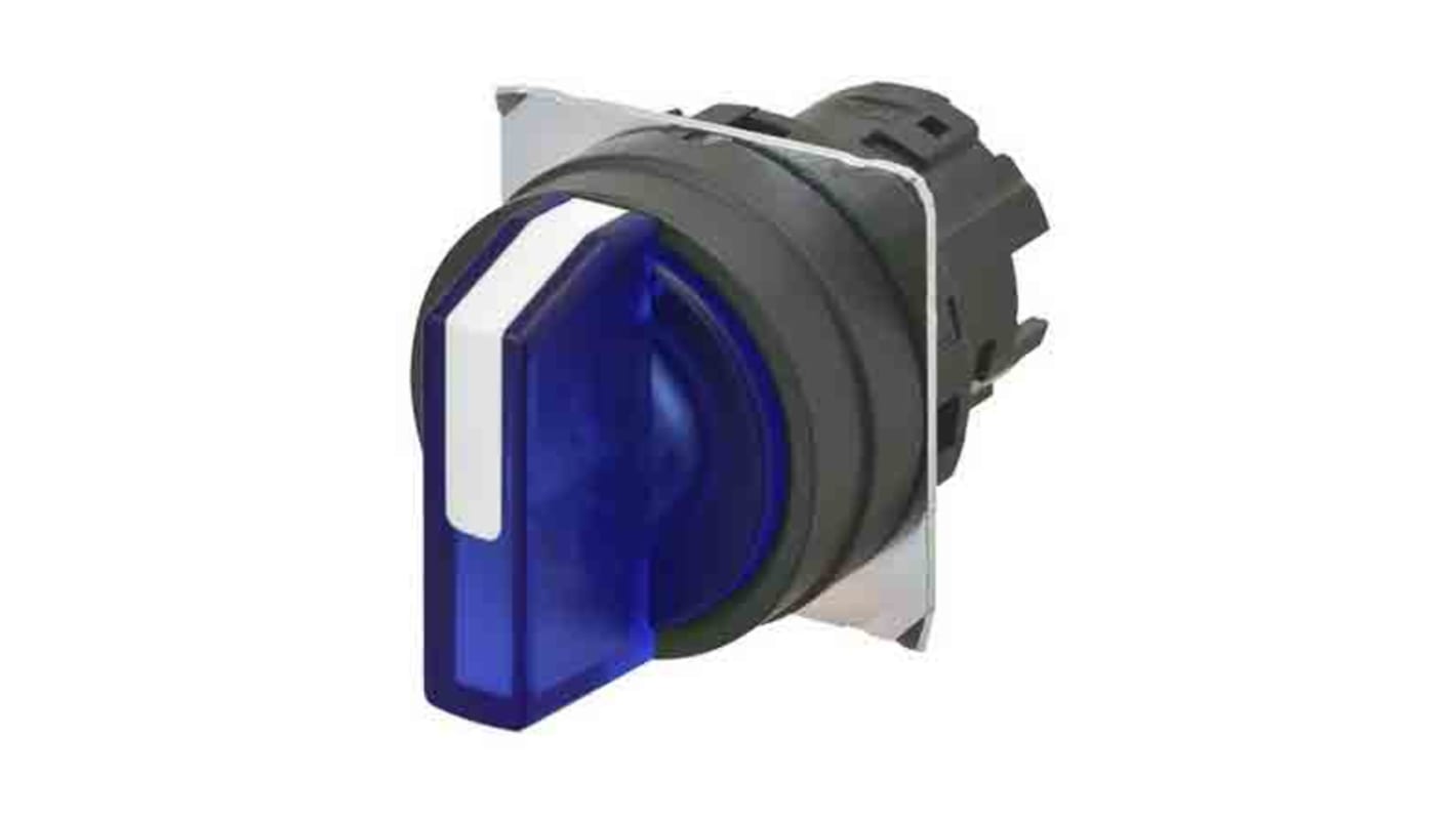 Selettore a manopola Omron A22NZ-3BM-TAA, 3 posizioni, Ø 22mm, design compatto, grado di protezione IP66, montaggio semplice.