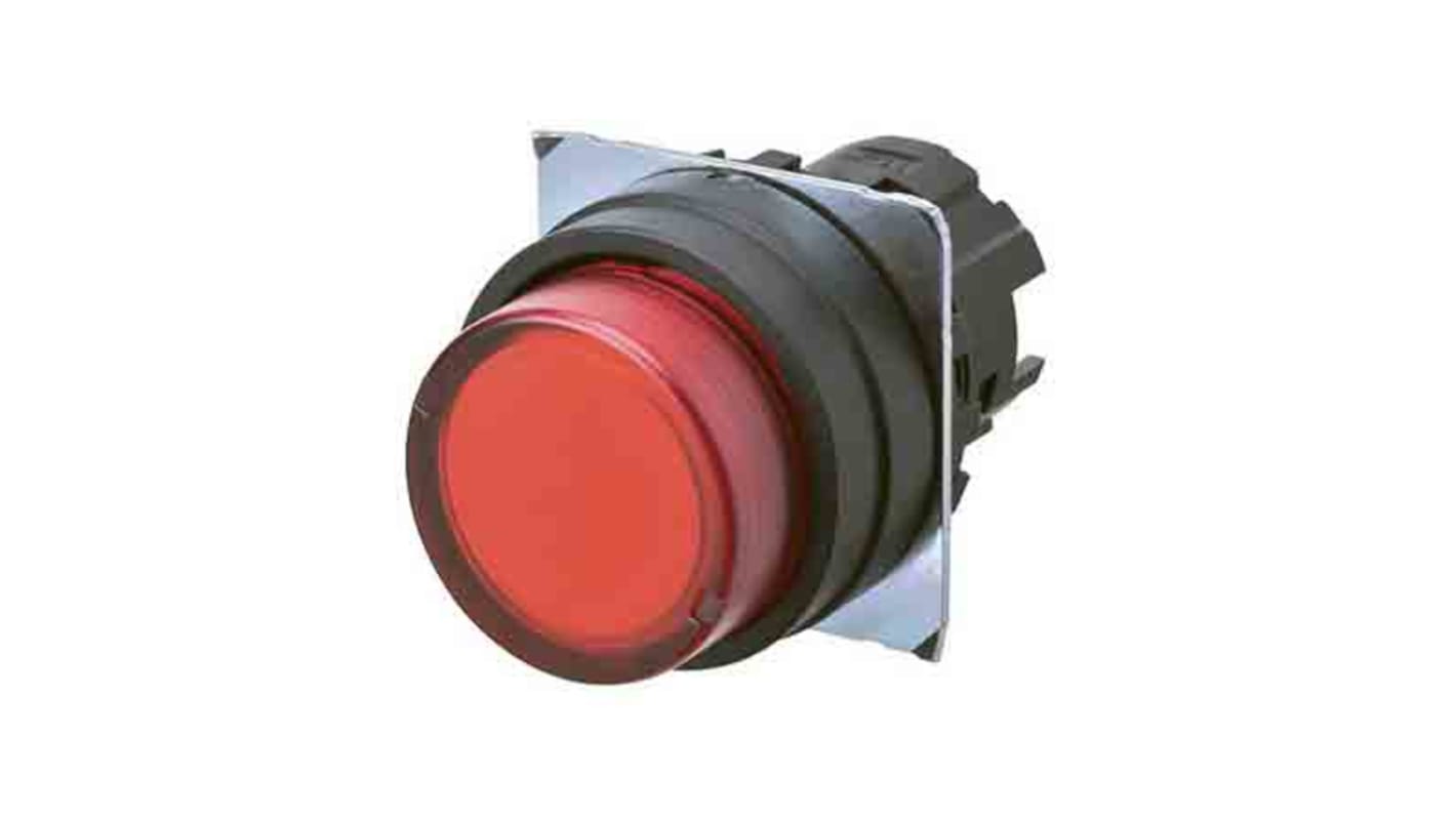 Attuatore pulsante instabile Omron A22NZ-BPM-TRA, diametro foro 22mm, design compatto, grado di protezione IP66.