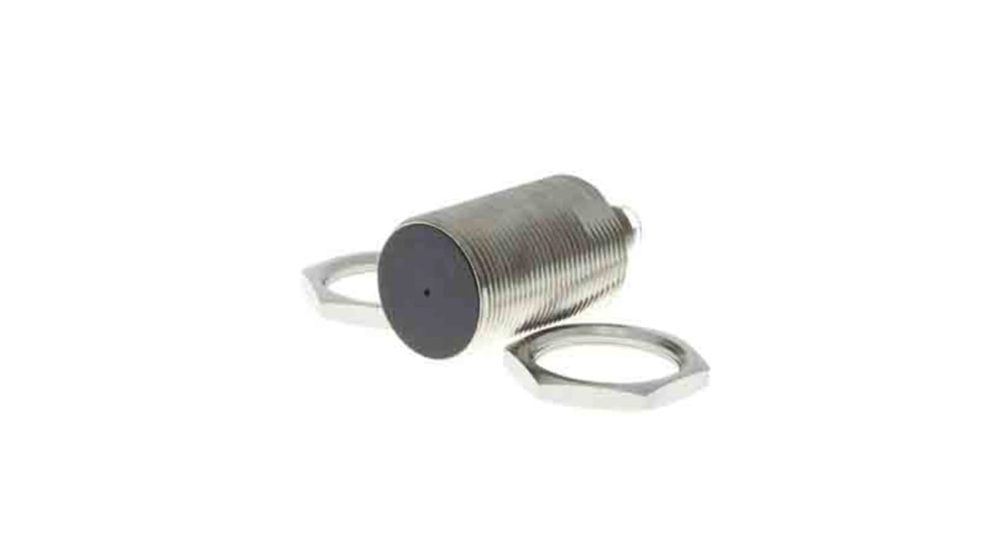 Sensore di prossimità cilindrico PNP Omron E2A-S30KS15-M1-B1, M30 x 1.5, rilevamento 15 mm, corpo in acciaio inox, IP67/IP69K.