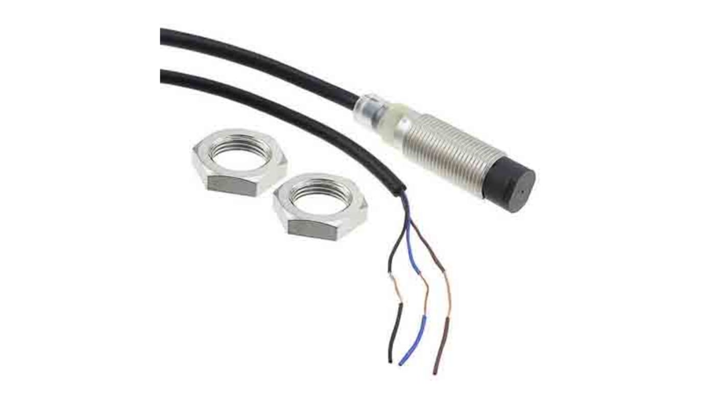 Sensore di prossimità cilindrico NPN Omron E2B-M12KN05-WP-C1 2M, rilevamento a 5 mm, cavo da 2 m, grado di protezione IP67.