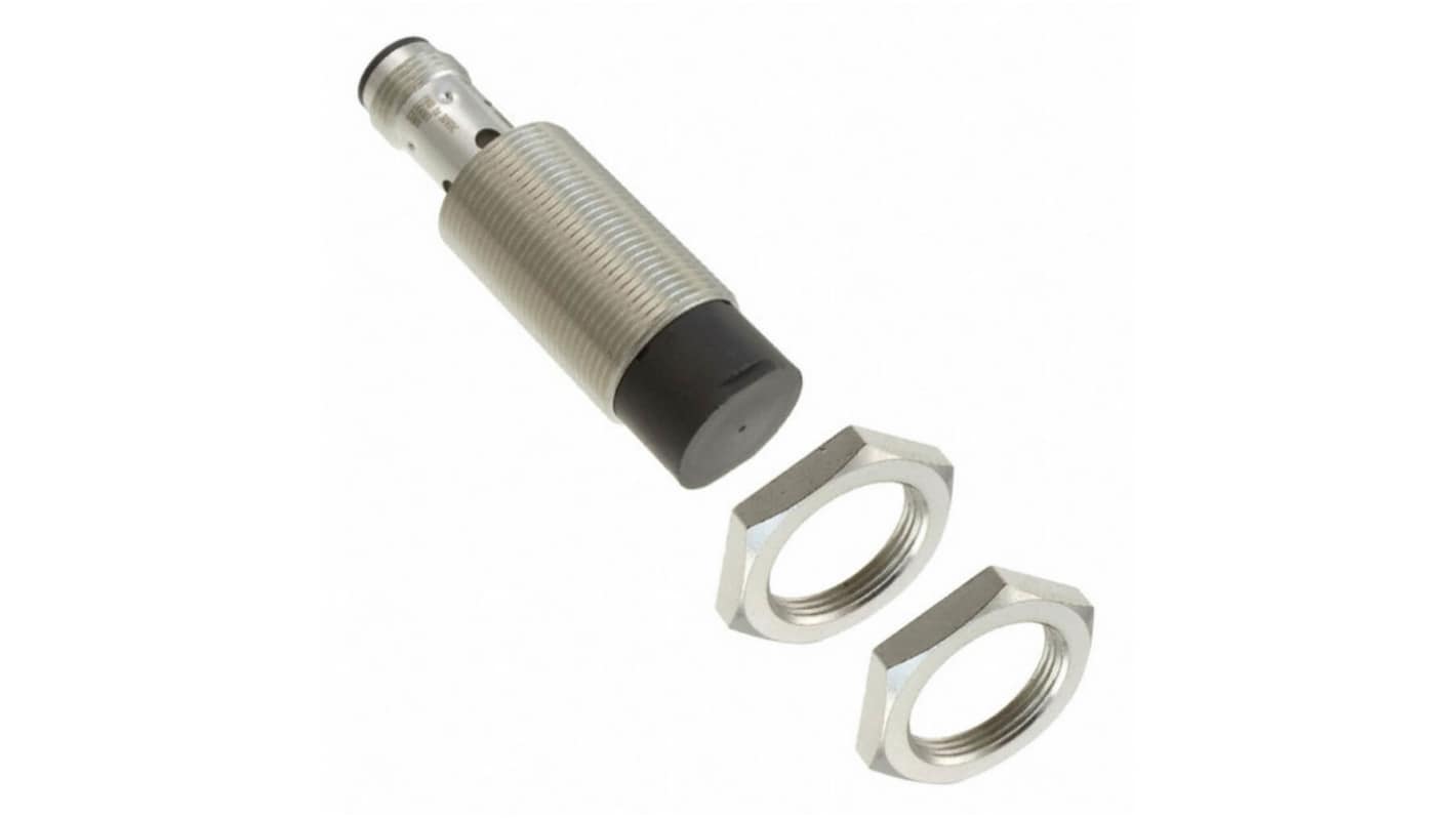 Sensore di prossimità cilindrico NPN Omron E2B-M18KN16-M1-C1, rilevamento 16 mm, alimentazione 10-30 V c.c., grado di protezione IP67.