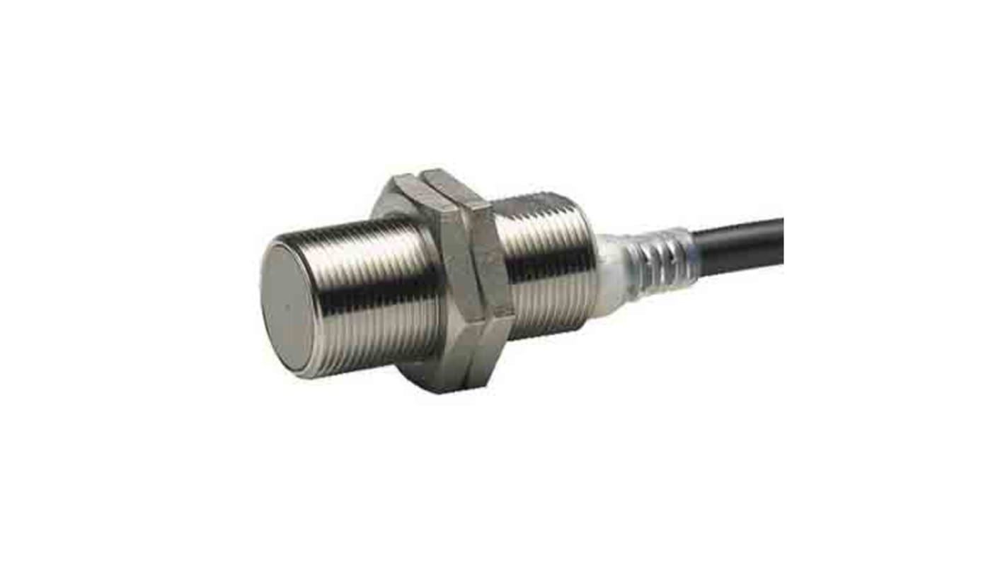 Sensore di prossimità cilindrico PNP Omron E2EH-X12B1 2M, M30 x 1.5, rilevamento 12 mm, pre-cablato, grado di protezione IP67/IP69K.