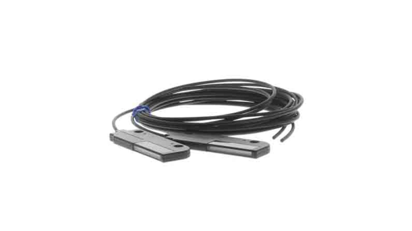 Sensore per fibre ottiche Omron E32-T16WR 2M, unità a fascio passante, cavo 2 m, rilevamento 30 mm, grado di protezione IP50.