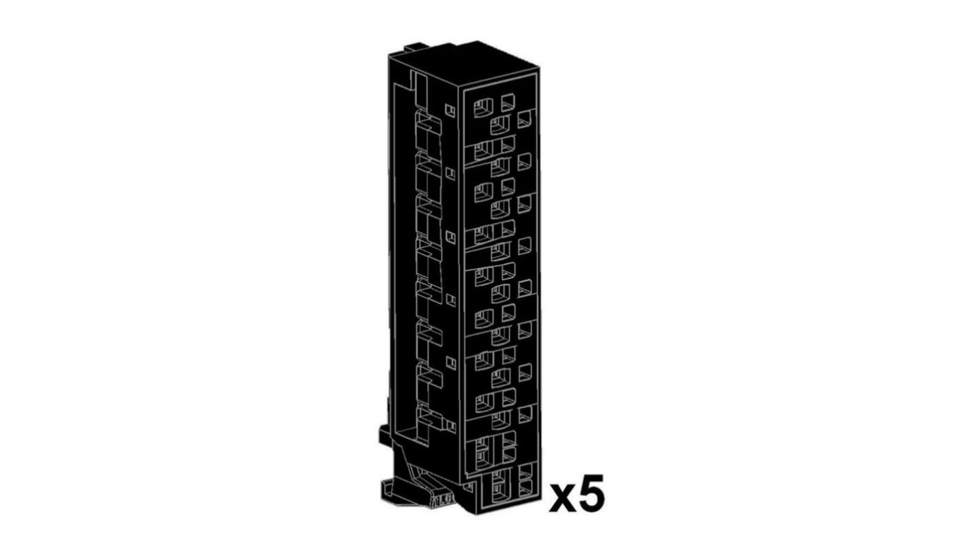 Morsettiera Omron CJ-WM01-18P-5 per unità I/O CJ1, set di 5 morsetti senza viti, ideale per automazione e imballaggio.