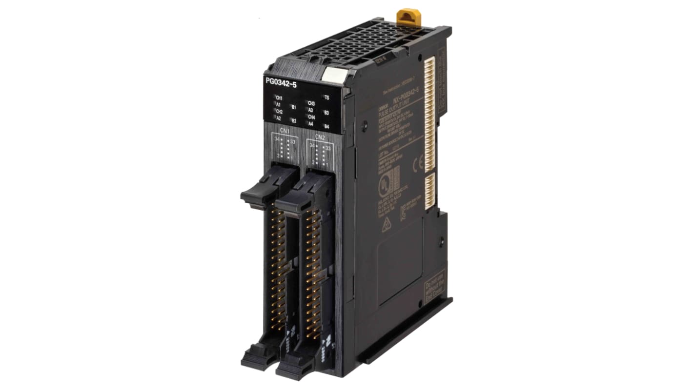 Unità accoppiatore EtherCAT Omron NX-PG0332-5, 4 canali, uscita impulsi 24 V, 4 Mpps, compatibile con serie NX.