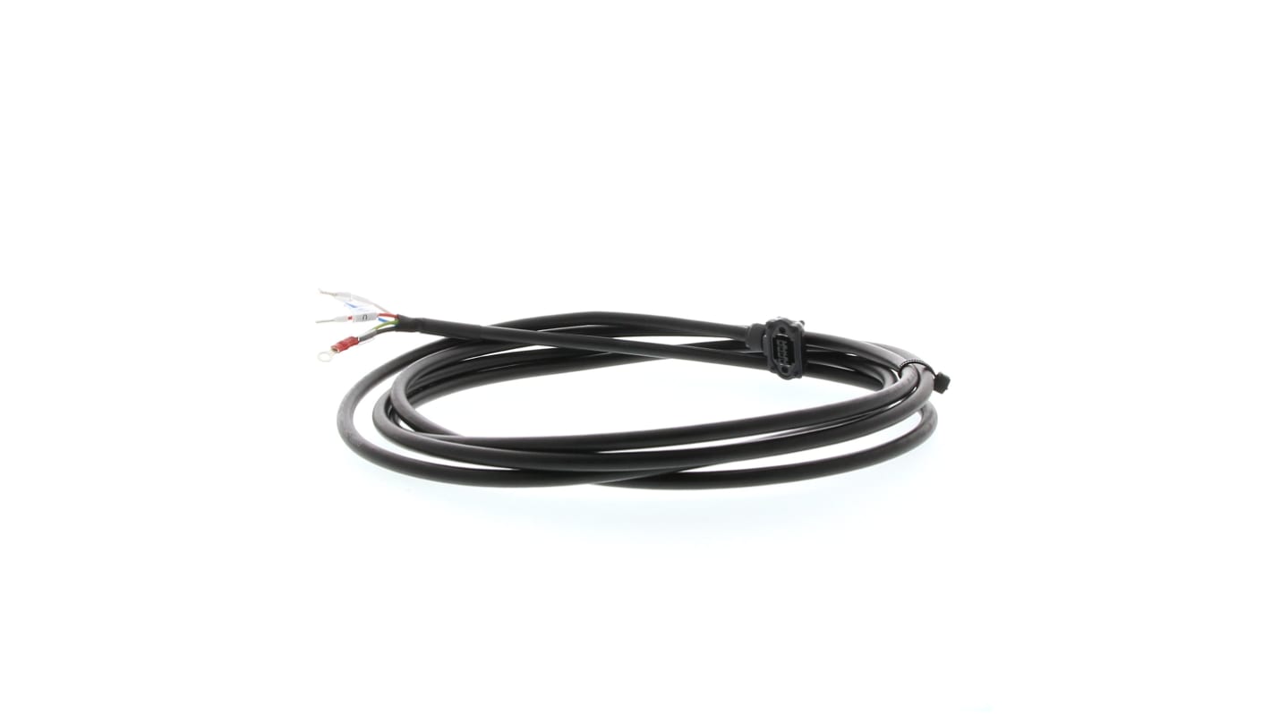 Cavo di alimentazione Omron R88A-CAKA005SR-E per servomotori serie G5, lunghezza 5 m, tensione 200 V.