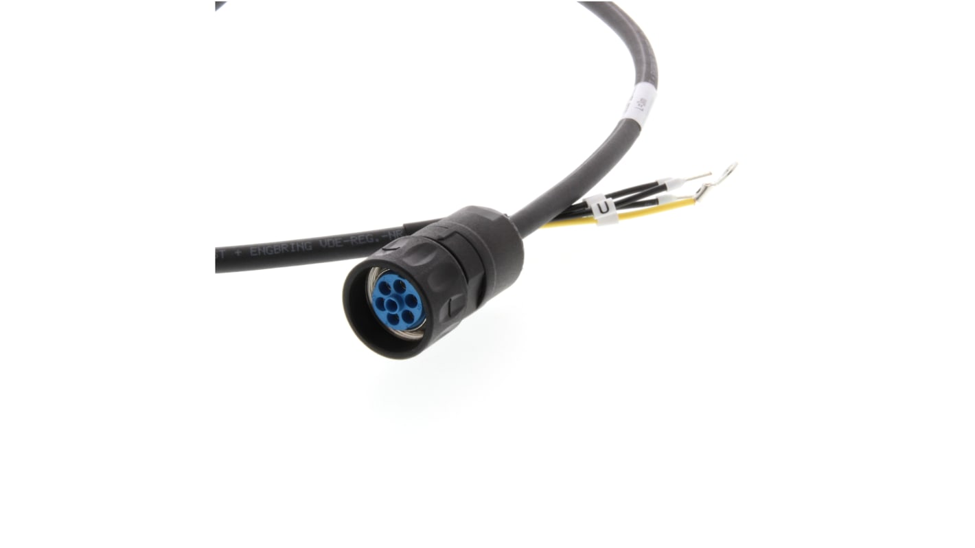 Cavo servo motore Omron R88A-CAWA010S-DE, lunghezza 10 m, compatibile con servomotori Accurax G5, tensione 200 V.