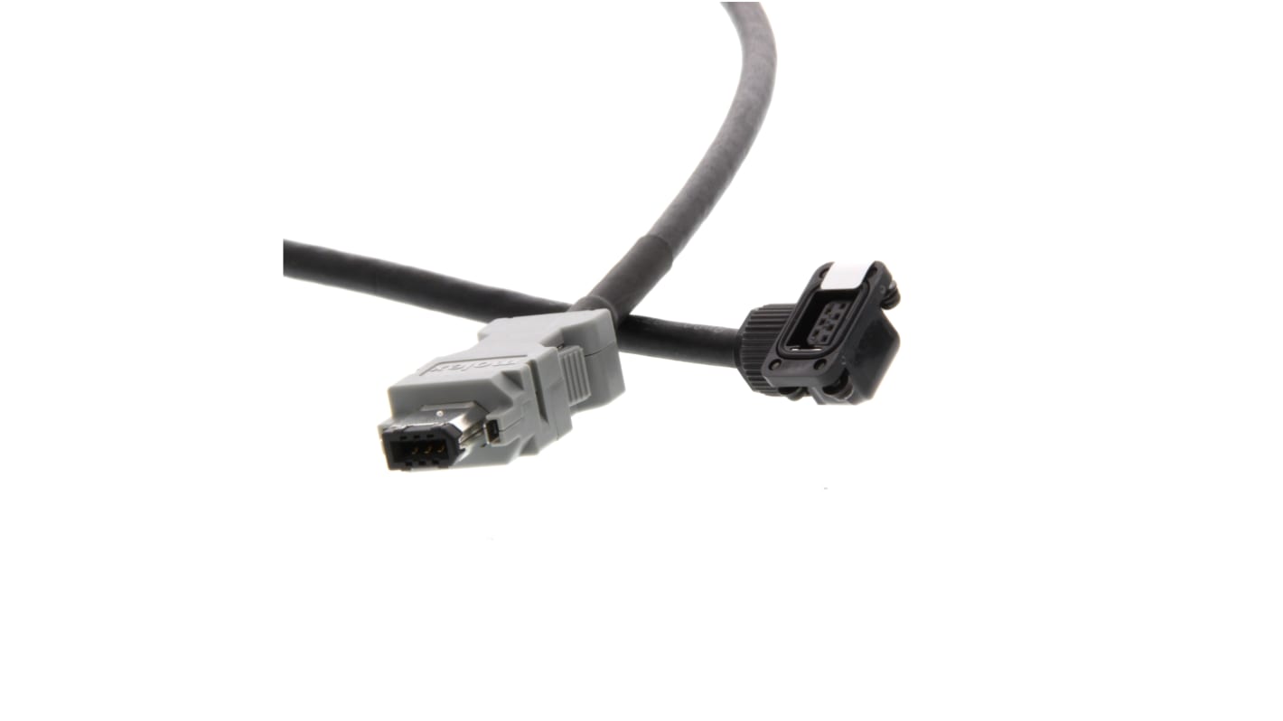 Cavo encoder servo Omron R88A-CRKA005CR-E, lungo 5 m, compatibile con servomotori serie G5.