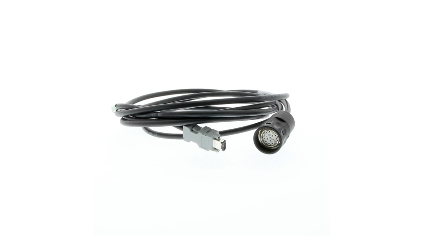 Cavo encoder servo Omron R88A-CRWA003C-DE, lunghezza 3 m, progettato per servomotori Accurax G5.