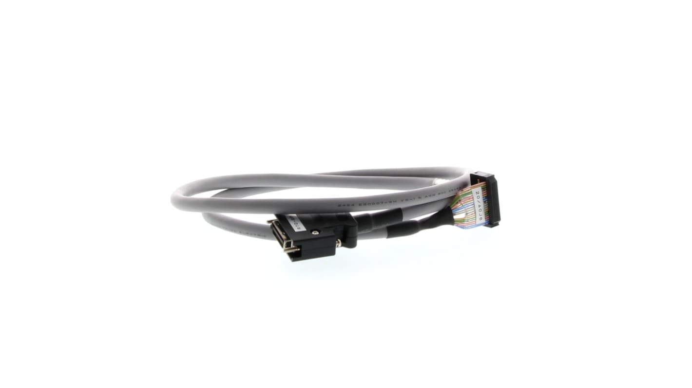 Cavo Omron XW2Z-100J-B32 per collegamento tra unità servo-relè e servoazionamento, lunghezza 1 m, compatibile con CJ1M-CPU21/22/23.