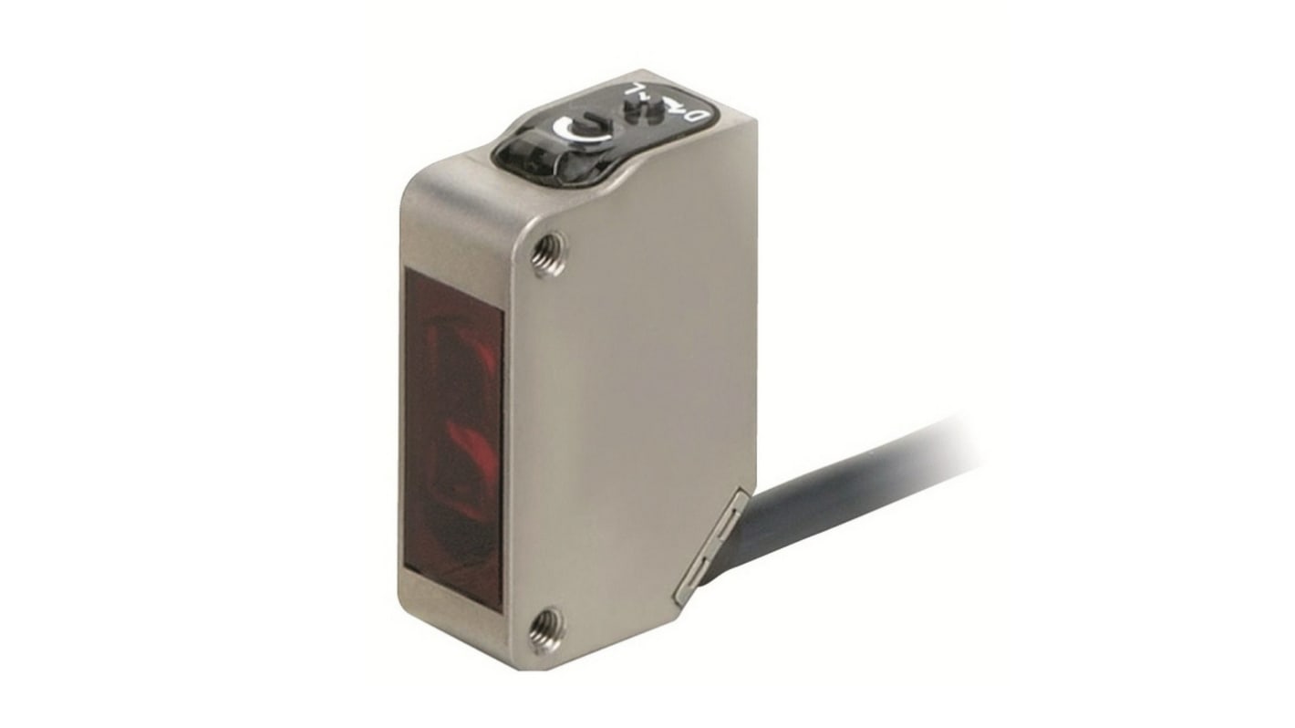 Sensore fotoelettrico Omron E3ZM-D82-S1J 0.3M, rettangolare, retroriflessione polarizzata, rilevamento fino a 1 m, connettore M12.
