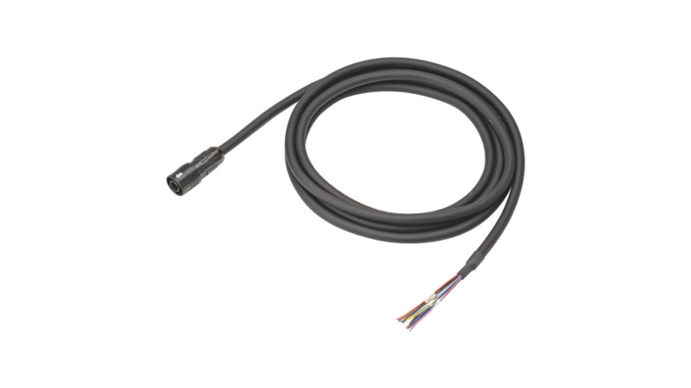Cavo I/O Omron FQ-WD005-E da 5 metri, progettato per collegamenti con sensori FQ nel sistema FQ-CR.