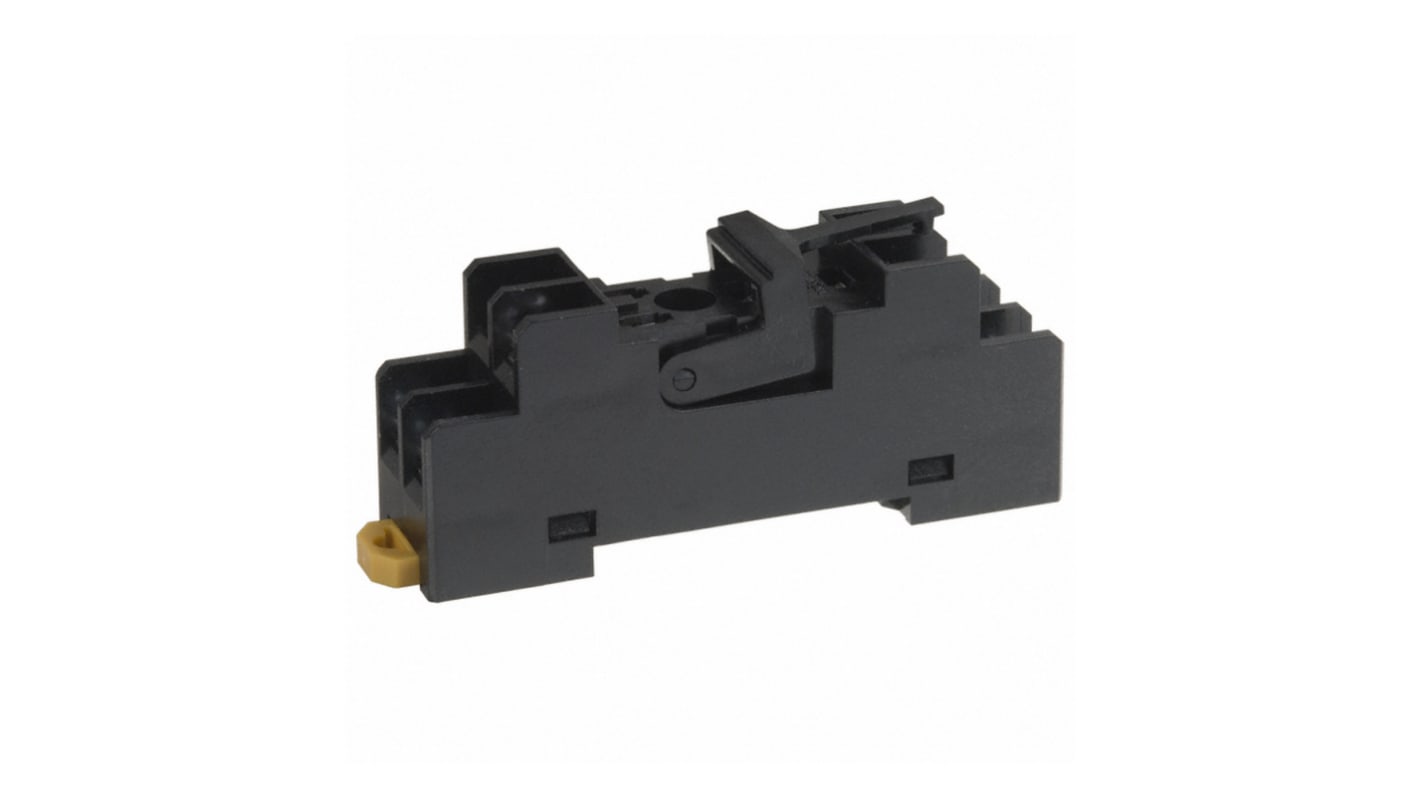 Zoccolo Omron P2RF08 per relè G2R-2-S, montaggio superficiale, 2 poli, 8 contatti, con connettori femmina a morsetti a vite.