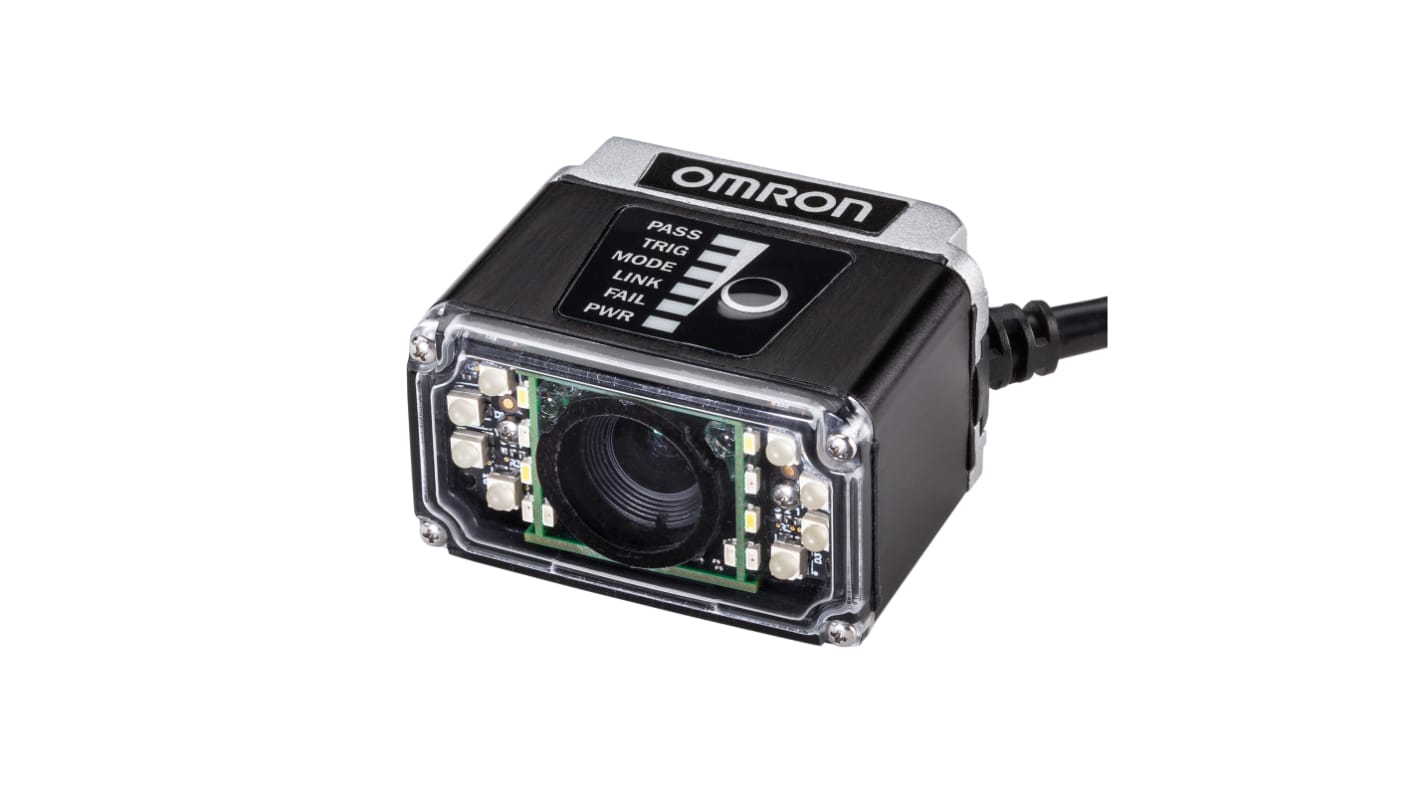 Lettore codici a barre Omron V420-F000W12M-SRX, autofocus, distanza di lettura 50-300mm, comunicazione RS-232, USB, Ethernet.
