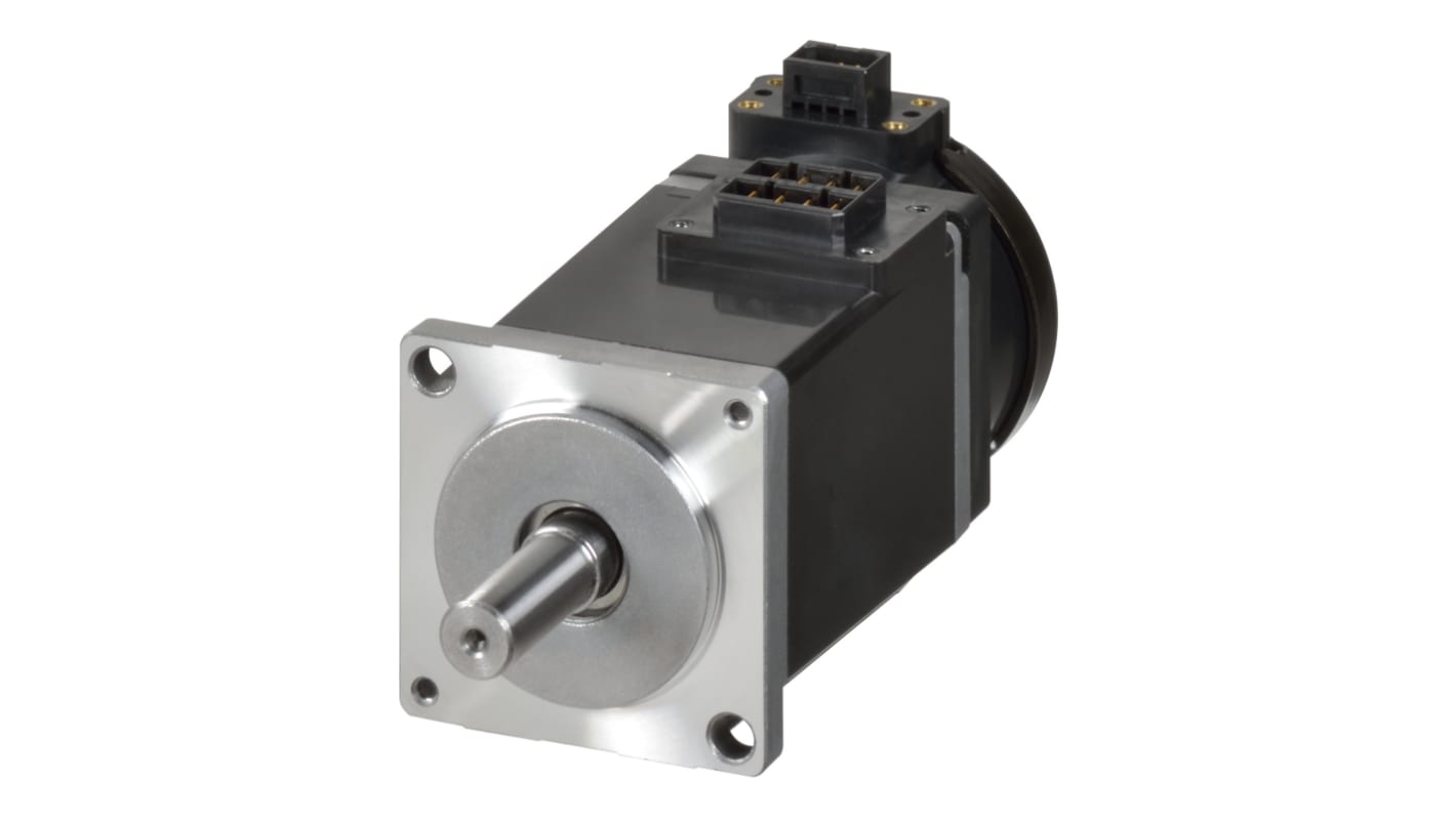 Servomotore monofase Omron R88M-1M10030H-BS2, 100 W, 230 V, coppia 0,318 Nm, velocità 3000 giri/min, design compatto.