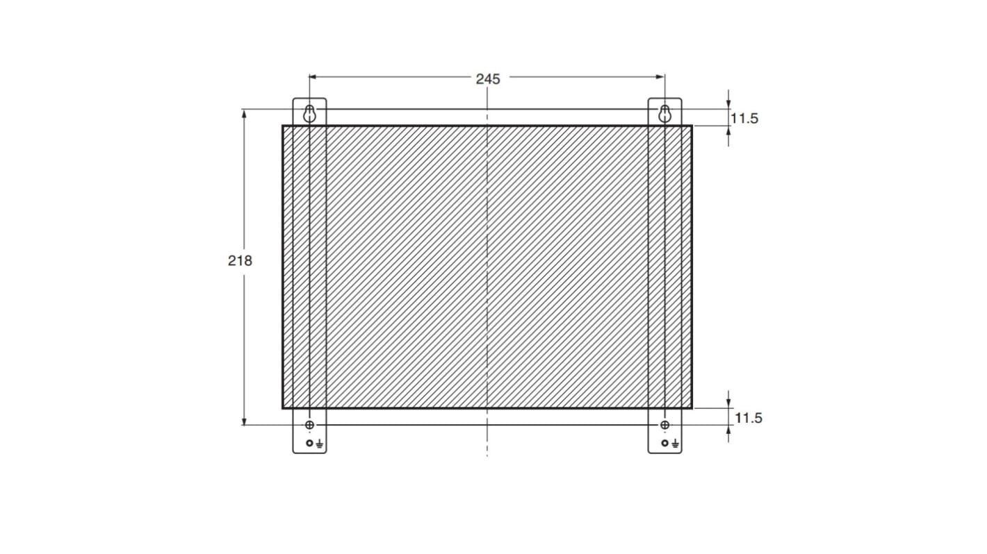 Omron NY000-AB01, staffa a parete per montaggio di PC box, progettata per l'installazione di controller IPC.