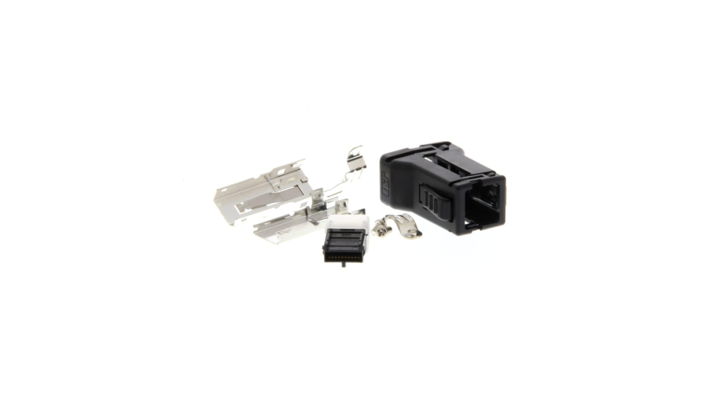Zoccolo relè Omron R88A-CNK41L per encoder esterno, compatibile con servoazionamenti serie G5, design robusto per uso industriale.