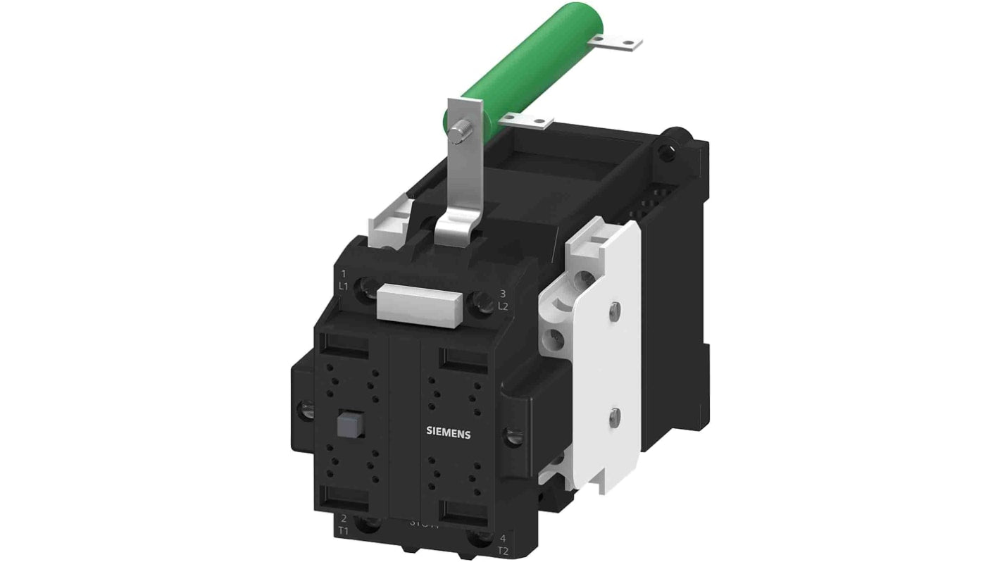 Contattore Siemens 3TC4417-0LF4, 2 poli, 2 NO + 2 NC, 7,5 A, bobina 300 V, design compatto e affidabile.