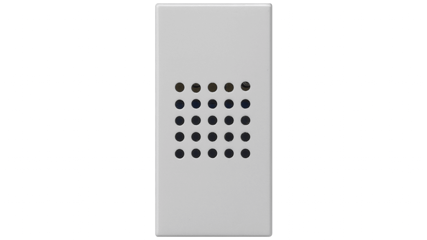 Segnalatore acustico elettronico Siemens 5TG9875-8TW, 230 V, 80 dB, grado di protezione IP20, colore bianco titanio.