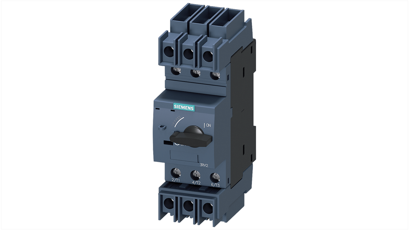 Siemens 3RV2711-1BD10, unità base motore SIRIUS, 2 A, 230 V, protezione contro cortocircuiti e sovraccarichi.