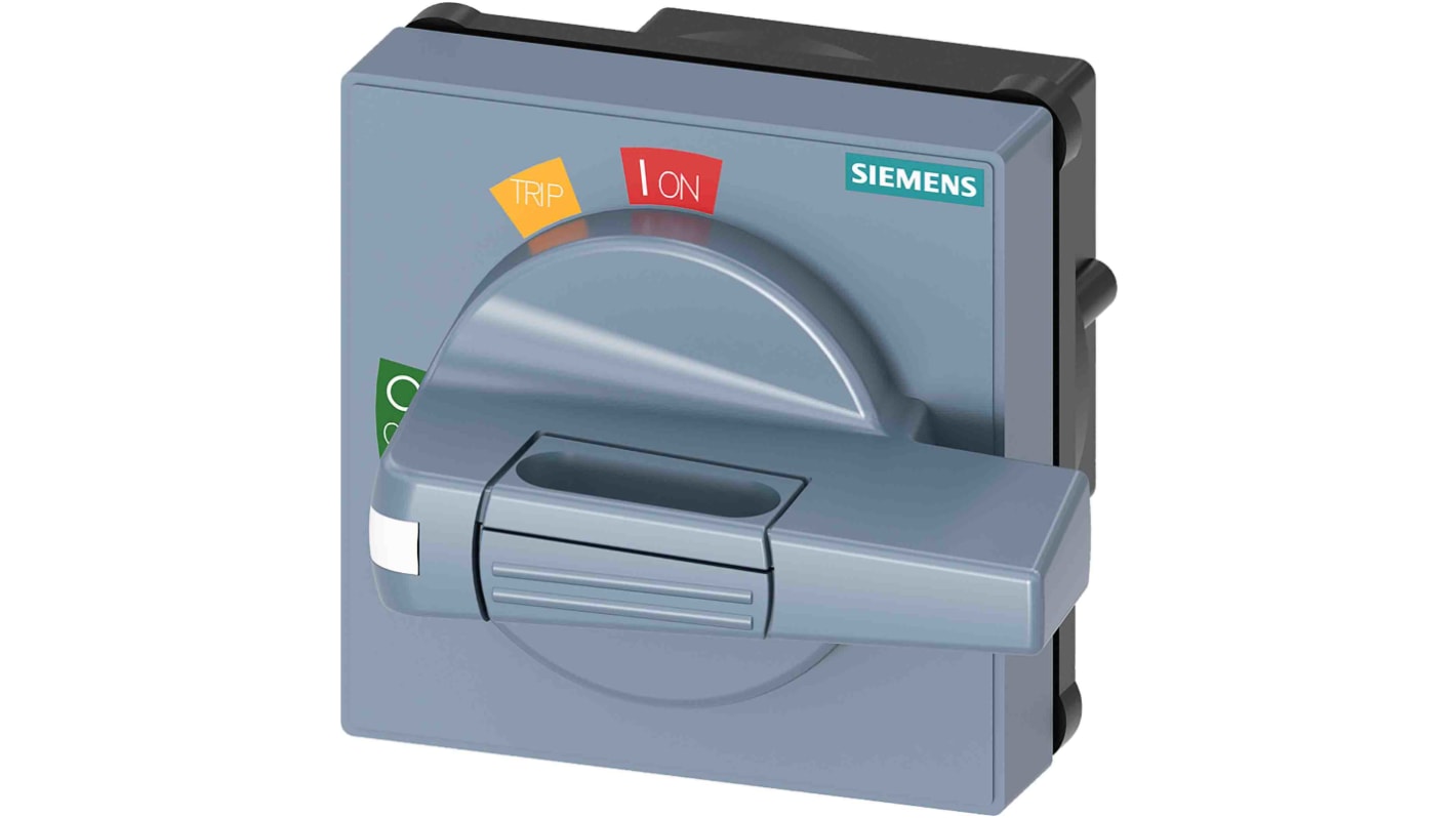 Manopola rotante Siemens 8UD1731-0AB21 per 3VA2, grigia, lunghezza 55mm, bloccabile, grado di protezione IP65.