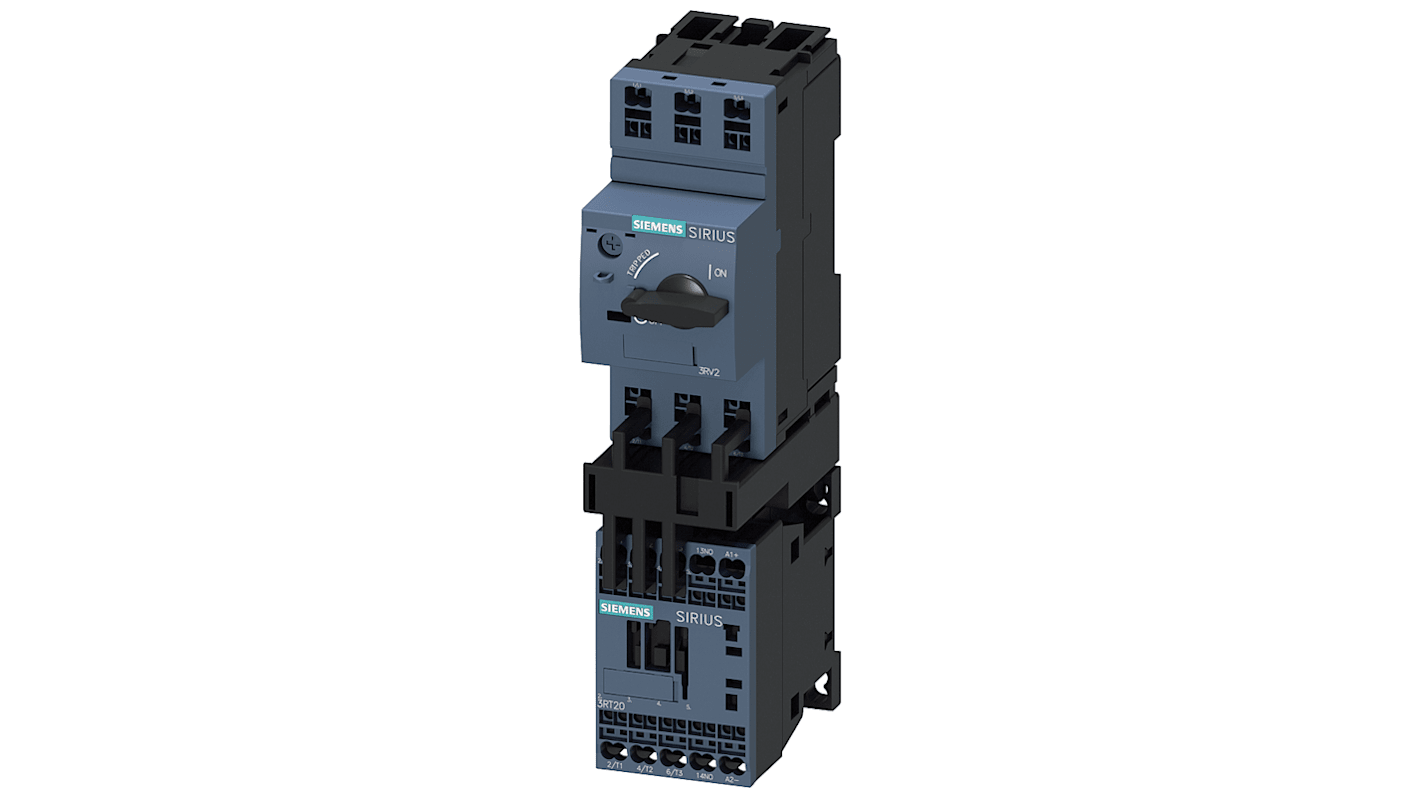 Starter DOL Siemens 3RA2110-1EE15-1BB4, 1,5 kW, 690 V, 3 poli, design modulare, grado di protezione IP20.