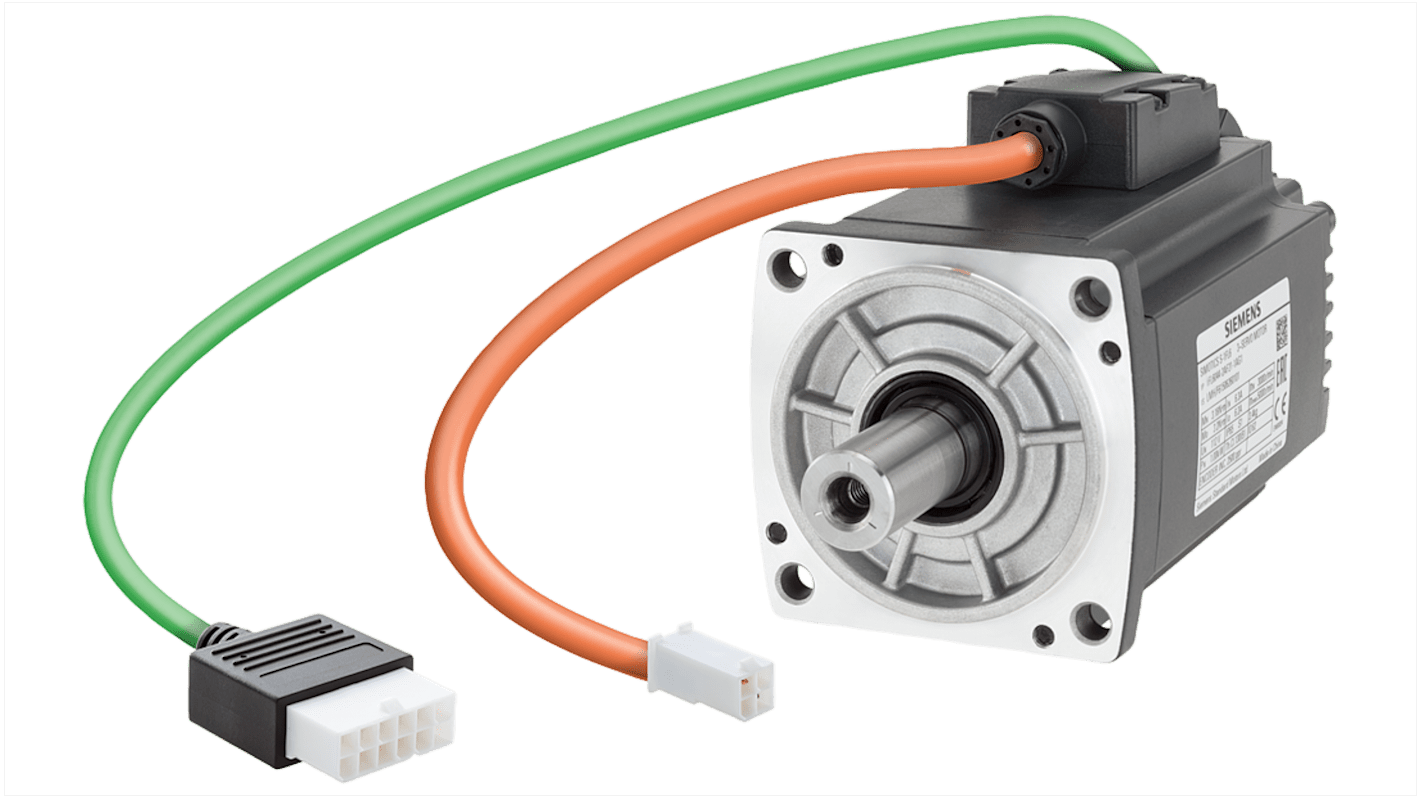 Motore c.a. sincrono Siemens 1FL6042-2AF21-1AG1, 750 W, 230 V, montaggio a flangia, grado di protezione IP65.