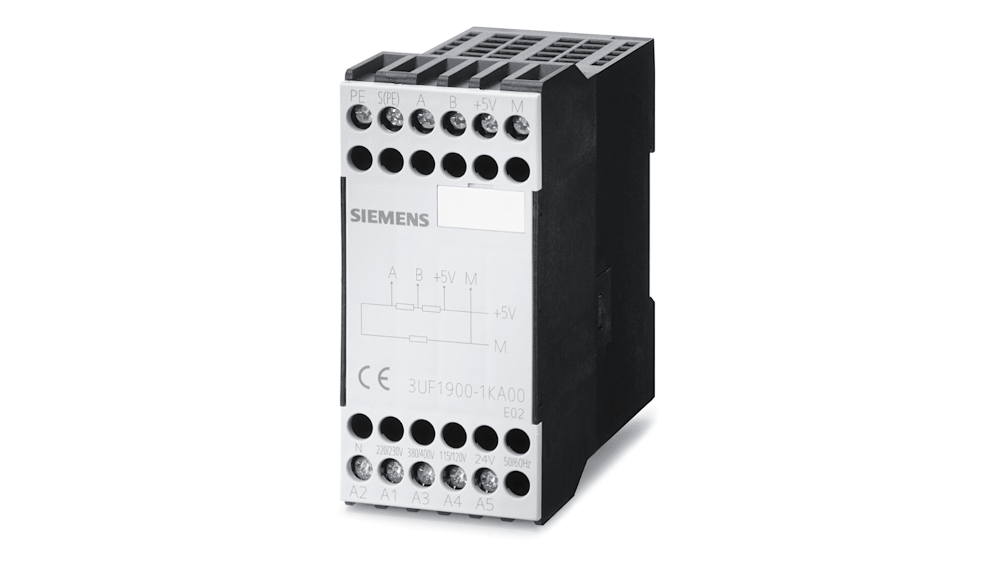 Connettore morsettiera Siemens 3UF1900-1KB00 per SINEC L2-RS 485 e PROFIBUS, alimentazione 24Vdc, per terminazione bus.