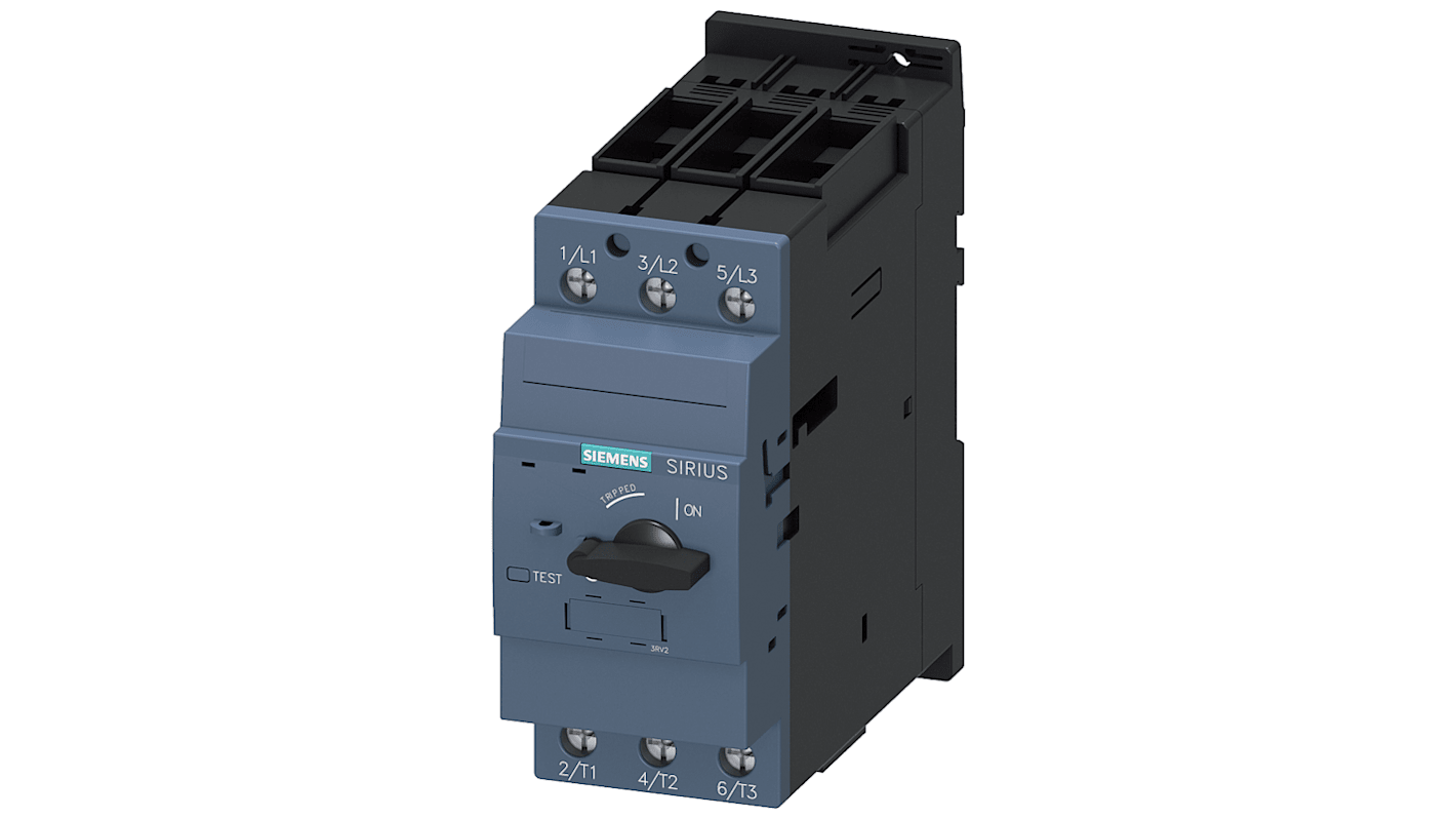 Interruttore automatico Siemens 3RV2331-4UC10 per protezione motore, 40 A, 690 V, tecnologia a rilascio magnetico, IP20.