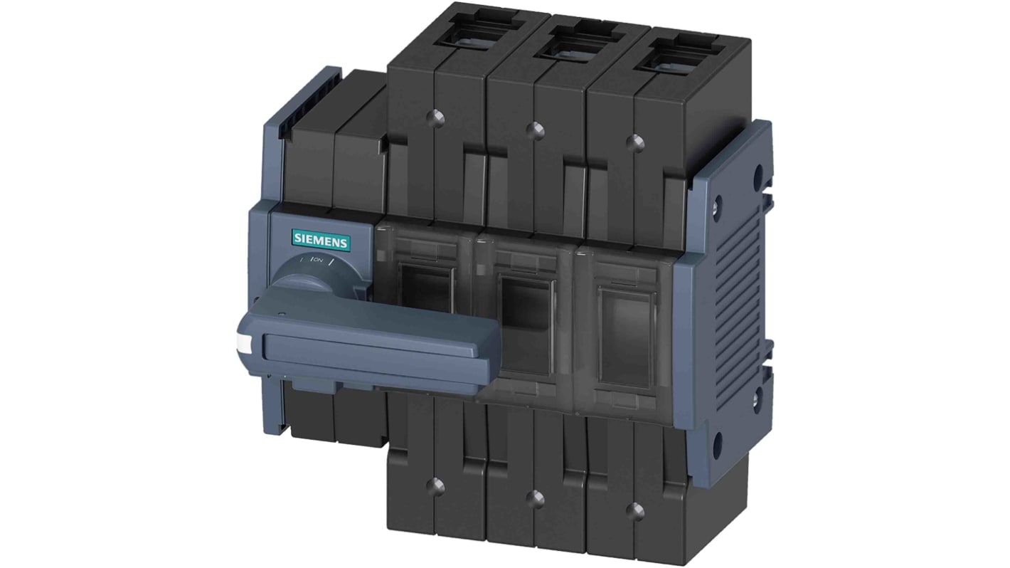 Sezionatore interruttore Siemens 3KD3432-2NE10-0, 160 A, 3 poli, montaggio su guida DIN, classe di protezione IP20.
