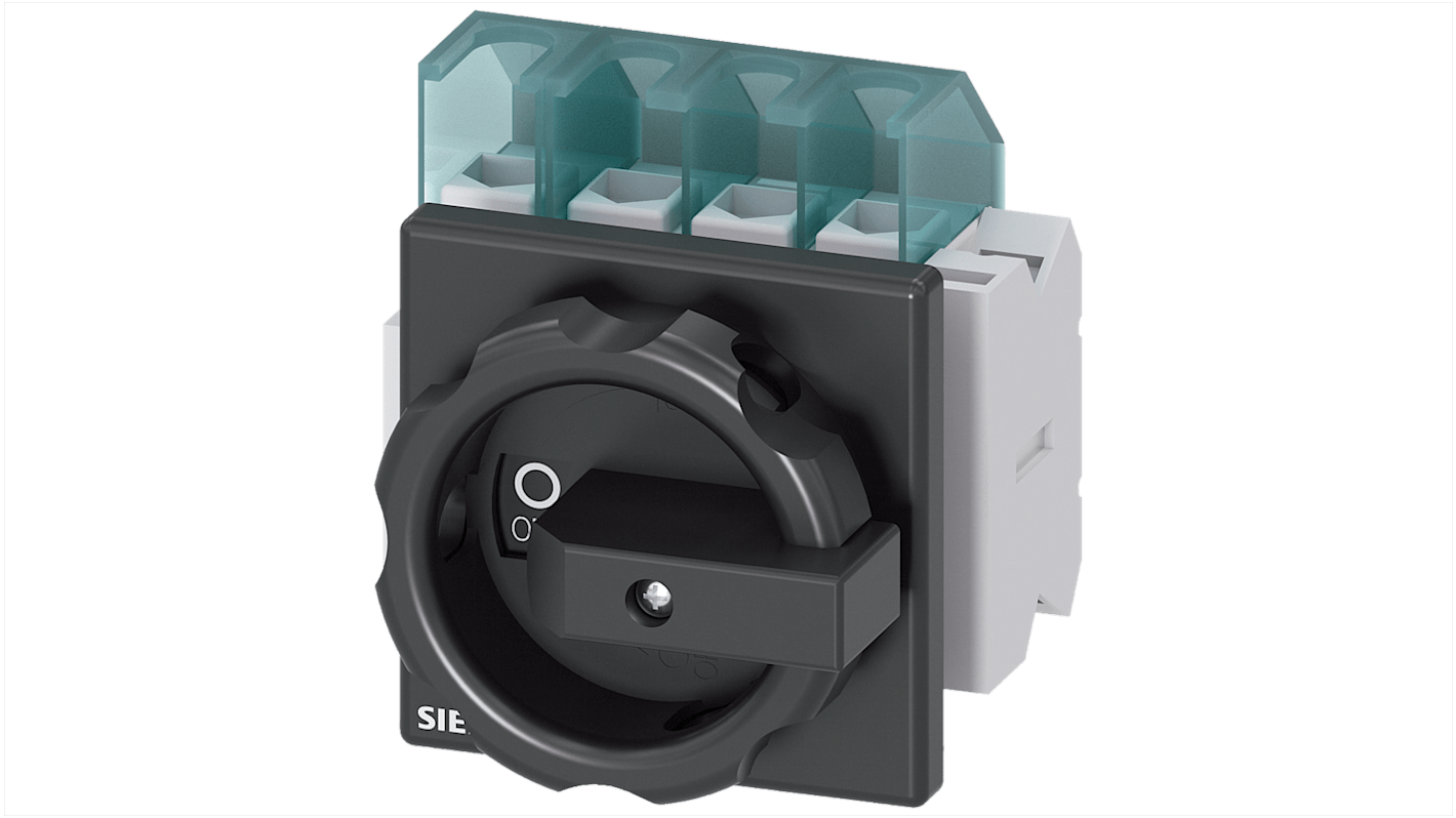 Interruttore di isolamento Siemens 3LD2103-2EP51, 4 poli, 25 A, dimensioni 67 x 84 x 92,5 mm, per sicurezza elettrica.