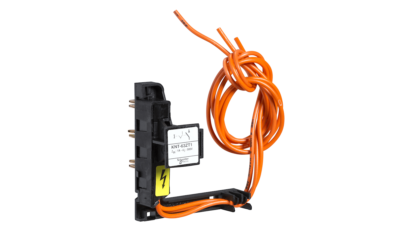 Modulo I/O Schneider Electric KNT63ZT1, connettore femmina per alimentazione, compatibile con serie Canalis KN, progettato per proteggere cavi.